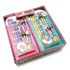 魔浪鉛筆圖保護帽粉色4p+薄荷4p套組, 混色, 5組