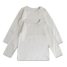 童款素色長袖上衣 2入