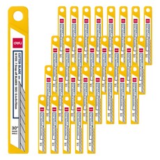 deLi 得力 30度 小型美工刀補充刀片 E2015 10入, 36個