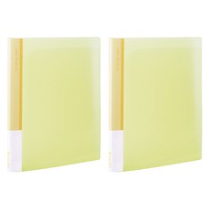 Lan CHYn 連勤牌文具 lc-006 y pp 果凍色系6入文件夾, 黃色, 2本