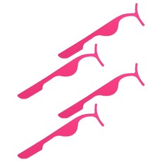 y-chu 優質寬版睫毛夾, 粉紅色, 4個