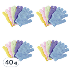 DamaeDamae 去角質手套, 綠色, 40個, 1入