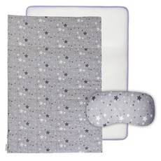 hwamo baby 嬰兒可拆式透氣薄睡墊+莫代爾睡墊套+透氣枕頭, 星星款