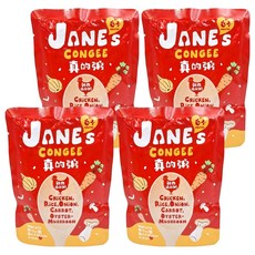 JANE's CONGEE 真的粥 雞肉菇菇粥 6個月以上寶寶適用 台灣出產, 150g, 4包