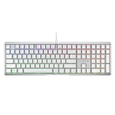 CHERRY MX 3.1 RGB MX2A 軸 電競機械式鍵盤, 白色, 青軸, G80-3890HDAKR-0