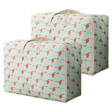 인아트 예쁜 모던 패브릭 수납 정리 포켓, 불꽃새, 2개