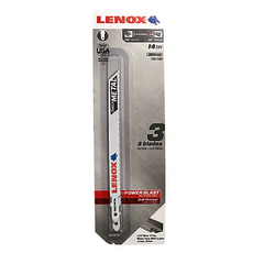 LENOX 狼牌 POWER BLAST TECHNOLOGY金屬線鋸片 LE1991580 黑銀 3片, 1組