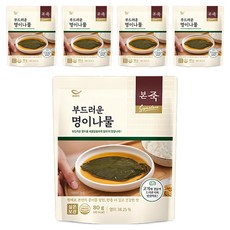 본죽 부드러운 명이나물, 80g, 5개