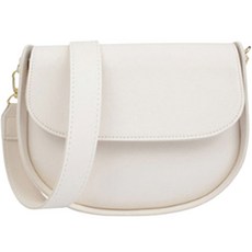Pink Bag Moon River半月圓形斜背包, 象牙白