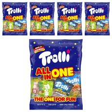 Trolli All In One綜合口味軟糖, 5袋, 240g