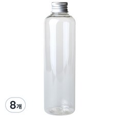 Glassdomae DT250 透明飲料容器 鋁製銀蓋, 250ml, 8個