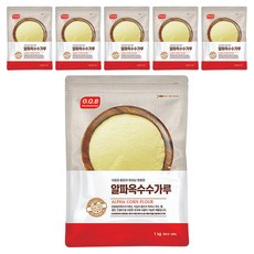 OQB 알파옥수수가루, 1kg, 6개