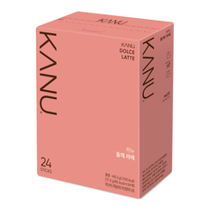 KANU 煉乳拿鐵即溶咖啡粉, 17.3g, 24條, 1盒