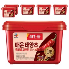 CJ Haechandle 好餐得 辣太陽草韓國米辣椒醬, 500g, 6個