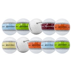 TaylorMade Tour Response Stripe 二手球 特A+級, 隨機出貨, 1顆, 10顆