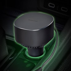 MAYTON 車用高速2in1捲線式點菸器手機充電器 30W, V30-CL1, 黑色