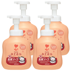 아라우 베이비 폼 모이스처라이징 바디 솝, 450ml, 4개