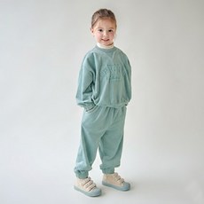 MARI N MORI 兒童加厚羅紋絲絨刷毛上下衣套裝