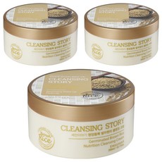 KWAILNARA 洗顏故事 營養滿分 發芽玄米 卸妝霜, 300ml, 3個