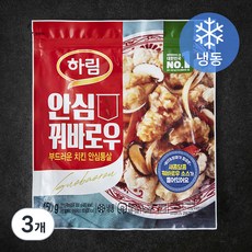 하림 안심 꿔바로우 + 소스 (냉동), 450g, 3개