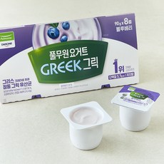 풀무원다논 그릭 블루베리 요거트, 90g, 8개입, 1개