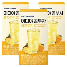 이디야 콤부차 유자파인, 6g, 20개입, 3개