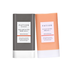 FATION 情侶清透超輕量防曬棒組 SPF50+ PA++++, 1組