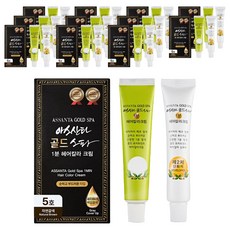 아스산타 골드 셀프 새치 염색약 80g, 5호(자연갈색), 12개