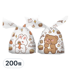 兔耳禮品袋/禮物袋/包裝袋, 2G, EVA材質, 多種款式, 兔子小熊, 200個