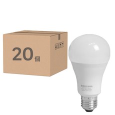 TOA 東亞照明 LED球泡燈 13W 全電壓 E27 3000K 黃光 LLA018EV-13AAL 20入組, 20個