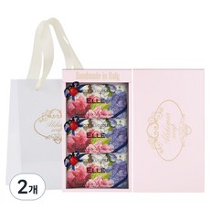 알카미아비누 비누 엘르 3p + 선물상자 핑크 + 쇼핑백, 2개