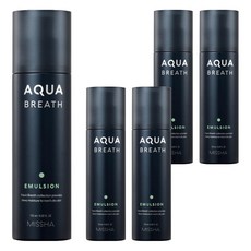 MISSHA 男士保濕乳液 深層補水 舒緩刮鬍敏感 清爽凝膠質地, 125ml, 5瓶