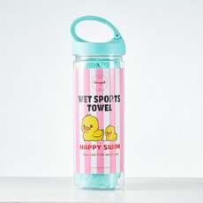 Boorepick 濕式運動高級游泳毛巾 66x43cm, 1個, 綠色