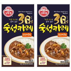 오뚜기옛날 3일 숙성카레 약간 매운맛 고형, 200g, 2개