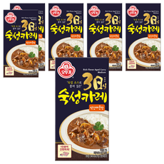오뚜기 3일 숙성카레 약간 매운맛 고형, 200g, 6개