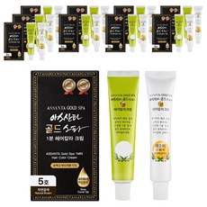아스산타 골드 셀프 새치 염색약 80g, 5호(자연갈색), 10개