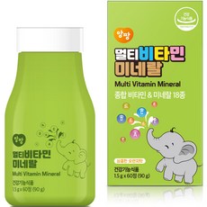 Efant 孩童綜合維他命礦物質錠片, 1瓶, 60顆