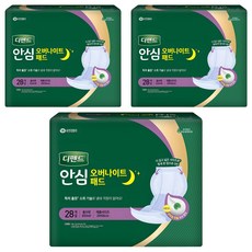 디펜드 남녀공용 안심 오버나이트 패드 성인기저귀, 28개입, 3개