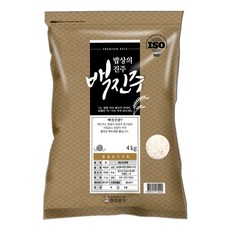 쌀집총각 2025년산 햅쌀 백진주, 상등급, 4kg, 1개 상등급, 4kg, 1개
