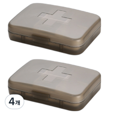 Luneon 多功能便攜式藥盒 黑色, 4個