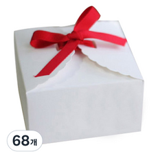 蕾絲彩色盒 小, 白色, 68個