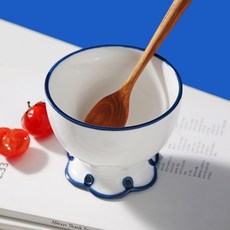 May Flower 咖啡廳甜點碗 250ml, 藍色, 1個