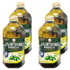 福壽實業 青果多酚精華調合油 2L 耐高溫少油煙, 4瓶