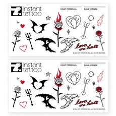 instant tattoo 愛或恨, 混合色, 2個