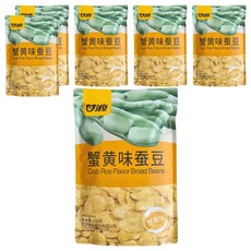 甘源 蟹黃味蠶豆, 208g, 6袋