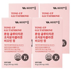 Vitamin Village 提亮穀胱甘肽超低分子膠原蛋白生物素, 90片, 4個