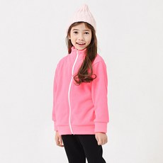 Kids Recipe 兒童霓虹搖粒絨拉鍊外套