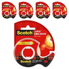 3M Scotch 多用途膠帶台 12mm x 20m 522, 5個, 透明