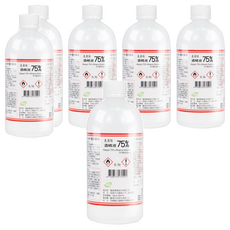 克司博 75% 酒精液補充瓶 S212, 500ml, 6瓶