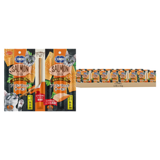 COMBO 北大西洋鮭魚點心棒, 7支入, 單支包裝, 新鮮味美, 原味, 12包, 42g